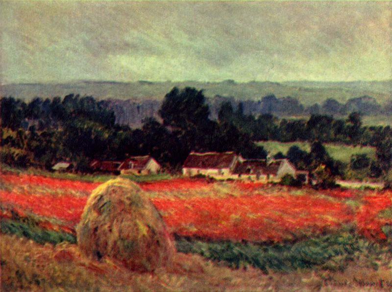 Claude Monet Das Mohnblumenfeld oil painting picture